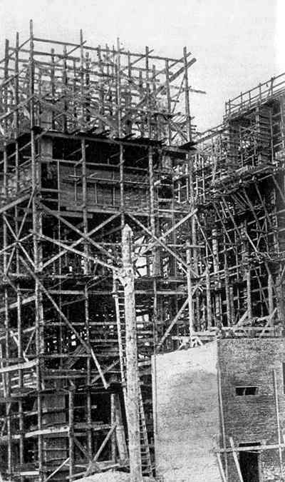 Строительство теплоэлектроцентрали. Сентябрь 1933 года.